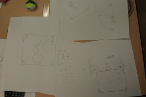 measuring the angles in a quadrilateral