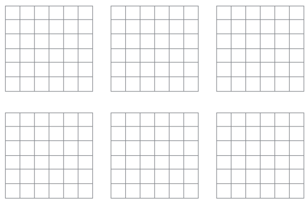 6 by 6 grid
